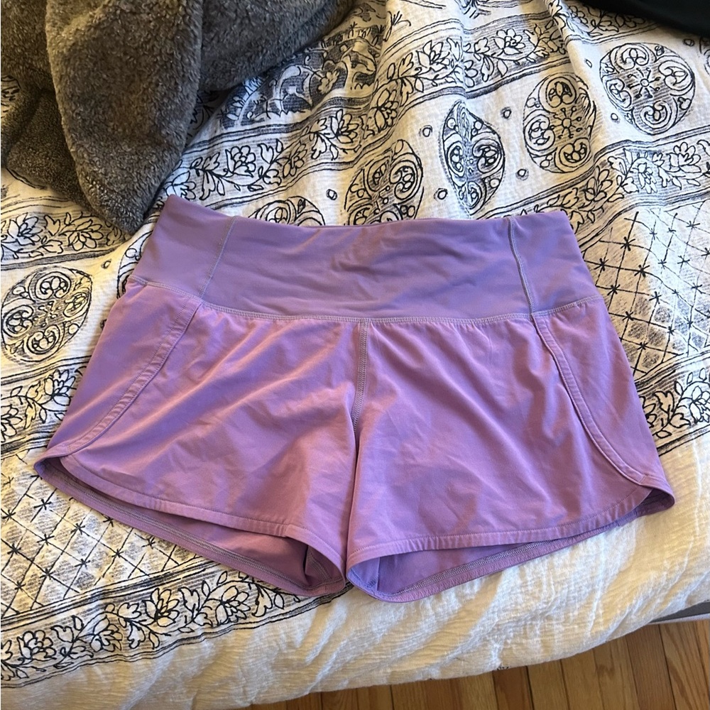 lululemon purple shorts brand new